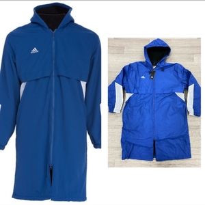 NWT ADIDAS JACKET BLUE FLEECE LINED